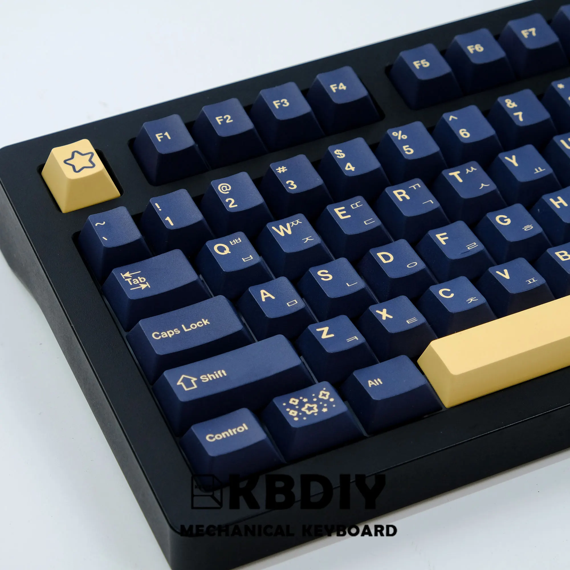 KBDiy-Tapa de tecla GMK Stargaze, perfil de cereza, PBT coreano, tapas de 124 teclas para Teclado mecánico de juegos, interruptor MX personalizado para GMK67 K500