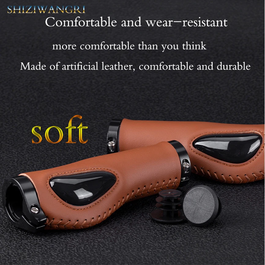 Bike Grip Bike Accessories Bike Fiber Leather Grip Bike Grip Mountain Bike Anti-Slip Handlebar Cover Handlebar Grips