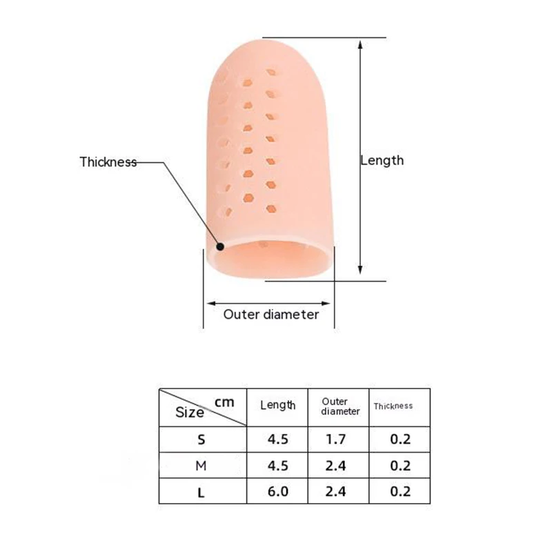 1/2/5/Pair Finger Toe Protector Silicone Gel Cover Cap Pain Relief Preventing Blisters Corns Nail Tools Foot Care Toe Separators