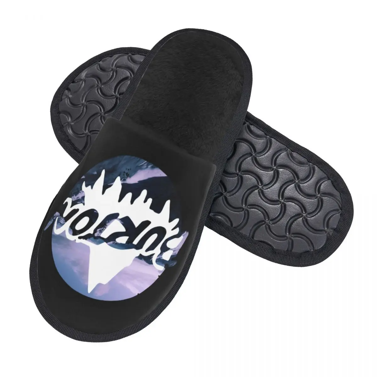 Custom Print Women Burtons Mountain Snowboard House Slippers Cozy Warm Memory Foam Fluffy Slipper Indoor Outdoor Shoes