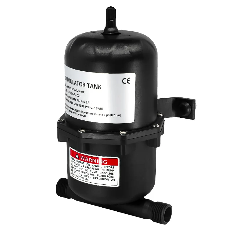 

Микро-водяной насос, напорный бак 0,75 л/1 л, резервуар для хранения воздуха, Мембранный насос для яхты на колесах, оборудование для подачи воды постоянного давления