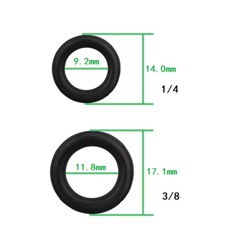 

Connector Washers O-ring Quick Connect Replacement 1/4" 3/8" M22 40pcs High Pressure Rubber Seal Tool Supplies