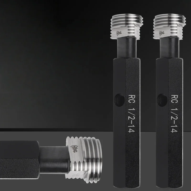 1PCS Taper Pipe Thread Plug Gauge Measure Tool RC1/16-28 1/8 1/4 3/8 1/2 3/4 1''-- 1''1/4 1''1/2 RC2''-- 2''1/2 3''- 3''1/2 4''-