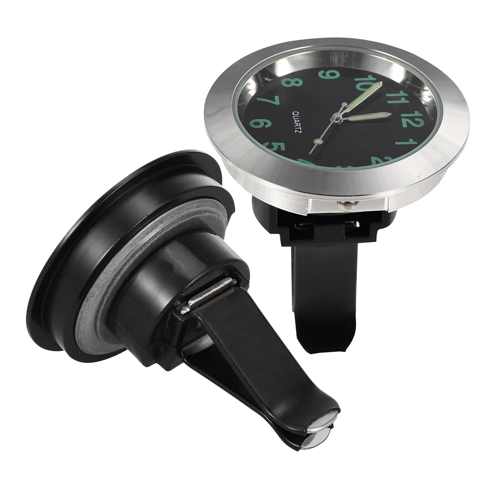 

2pcs Car Clock Dashboard Quartz Luminous Pointer Easy Install Air Vent Clip Replacement Automotice Decor Small For Accurate