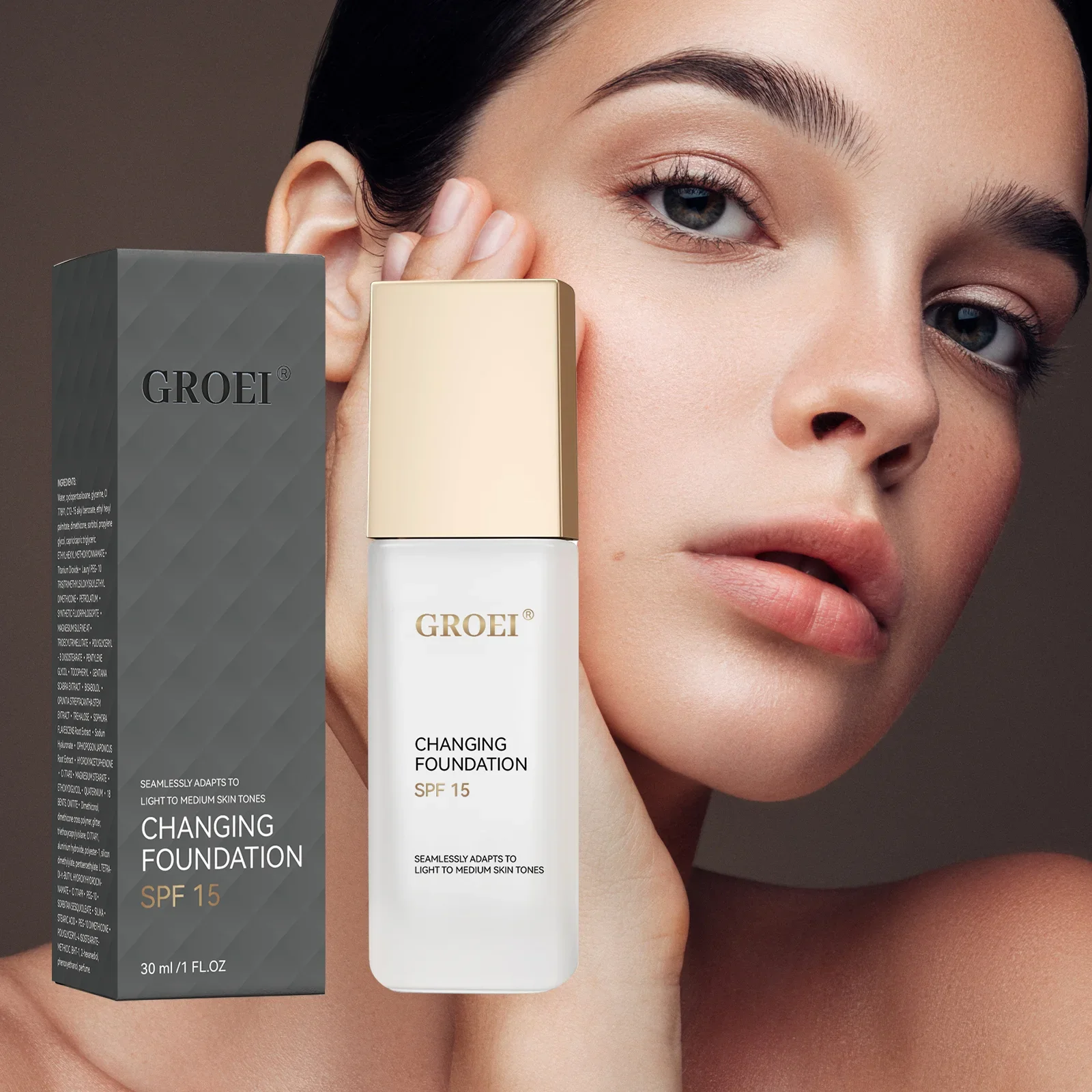 

Color Changing Foundation Moisturizer Hydrating Oil-control Color Longwearing Waterproof Travel Coverage Make Up Foundation