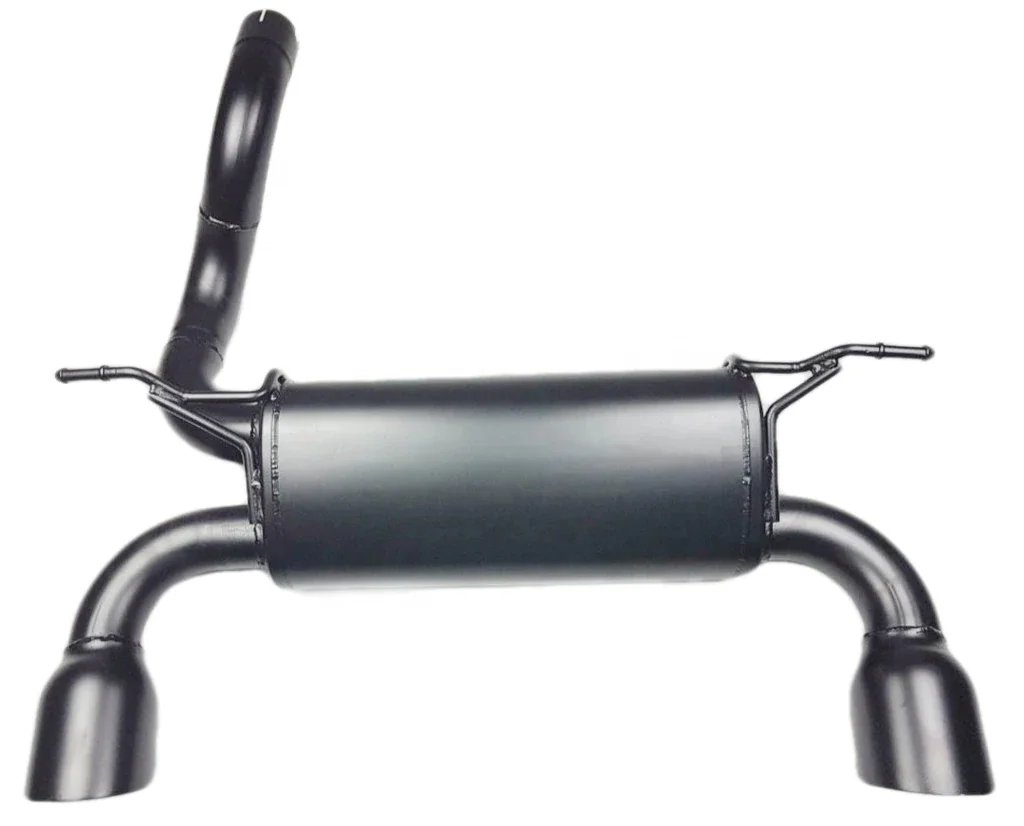 Aluminum alloy black exhaust pipe for jeep wrangler JL 18+