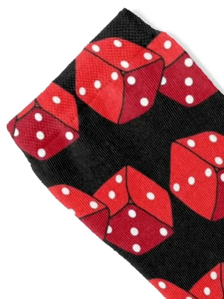 Rolled Red Dice Socks ankle designer Socks Men's Women's