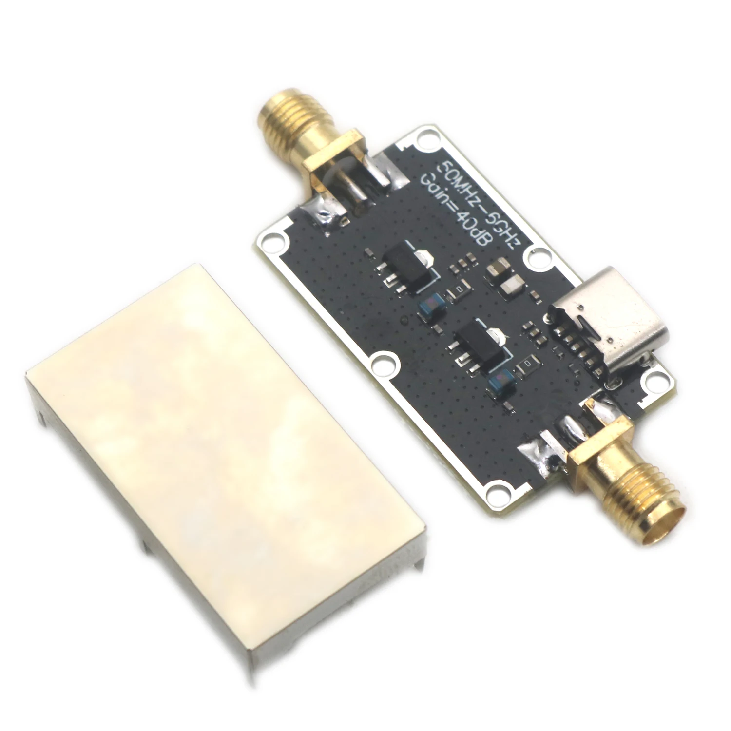 Imagem -03 - Tipo-c Usb 50mhz6ghz Lna Amplificador de Alta Flatness 10db 20db 30db 40db rf Drive Signal Receiver System fm Radio Drone Receiver