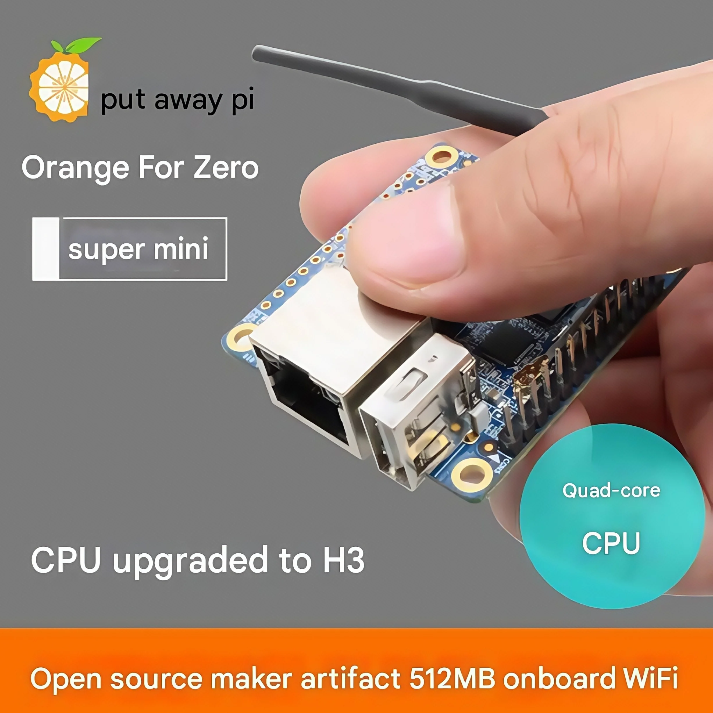 

OrangePi Zero512MB Allwinner H3 чип микрокомпьютер макетная плата программирования микроконтроллер