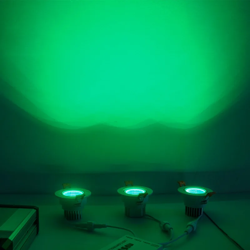 Smart 5W 220V AC DMX512 LED DMX Ceiling Recessed RGB Downlight 24v