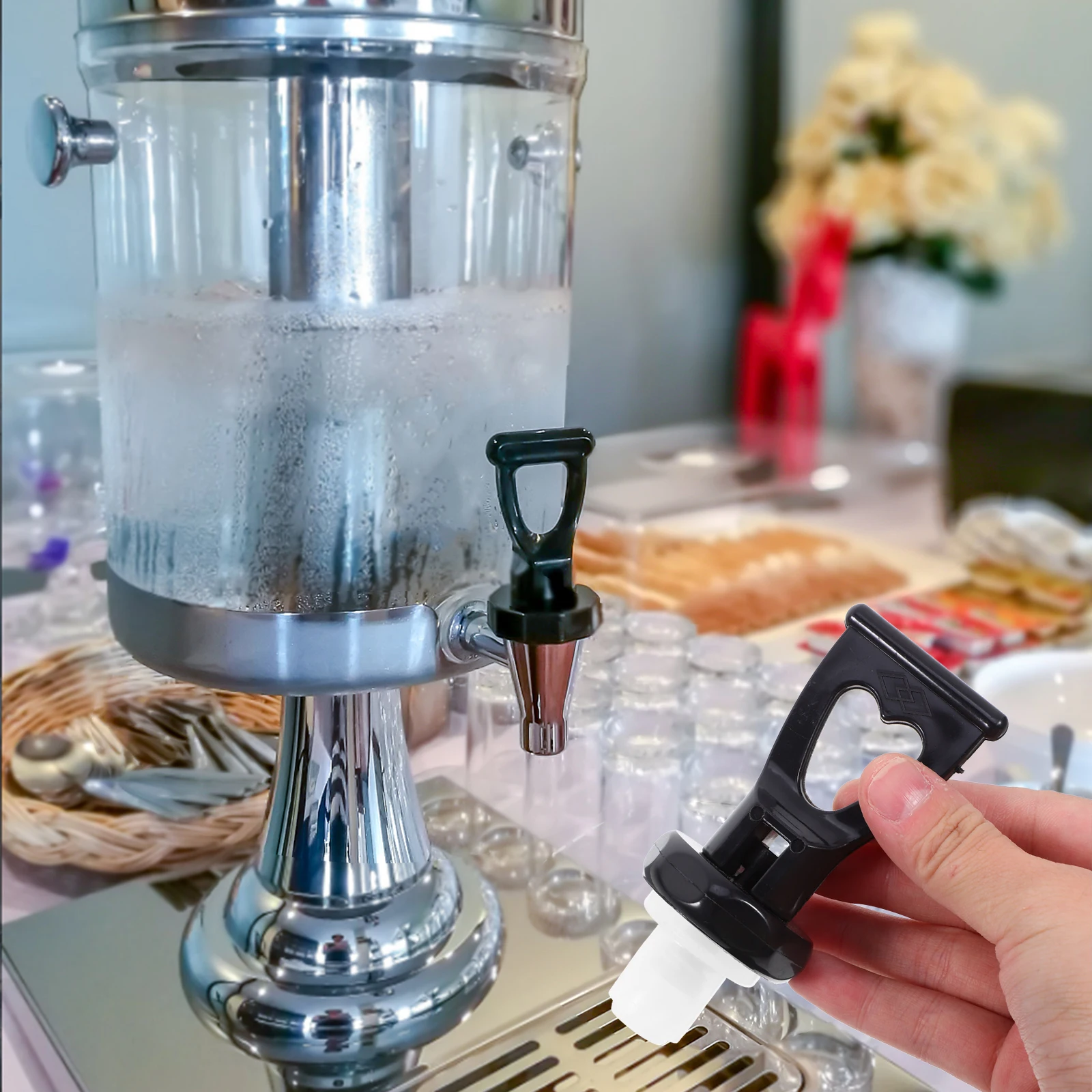 

Water Dispenser Faucet Replacement Durable Plastic Spigot For Hot Water Bucket Milk Tea Barrel Soy Milk Container