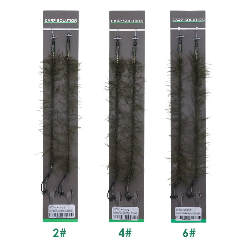 Carp Fishing Line Braided Weed Wire For Carp Hair Rig Making Soft Hooklink Simulated Seaweed Line Method Feeder Accessory Tackle view 6