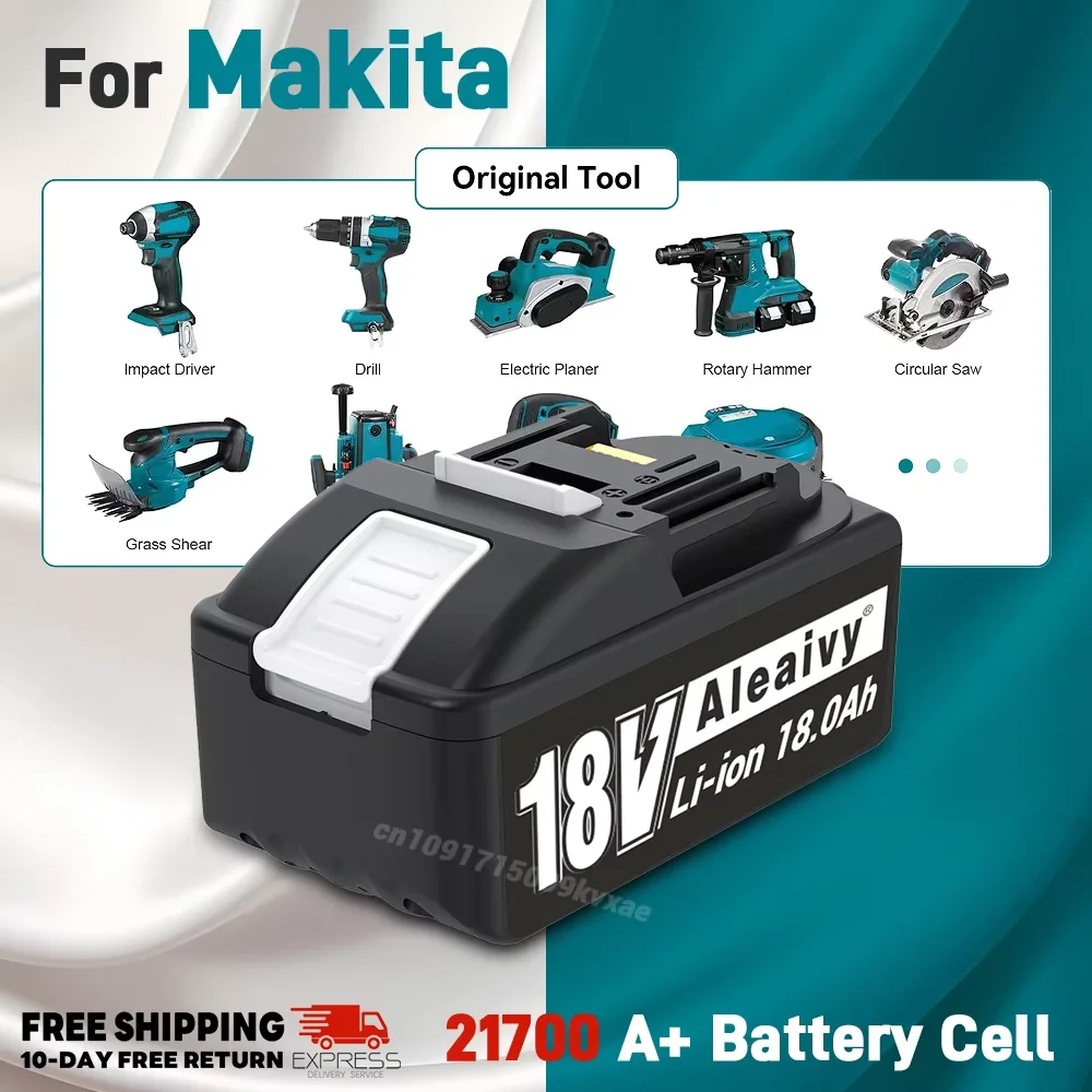 18V 12Ah 18Ah Li-ion Replacement Battery for Makita Cordless Tools BL1860B BL1850B BL1830 Hammer Drill Screwdriver Power Pack