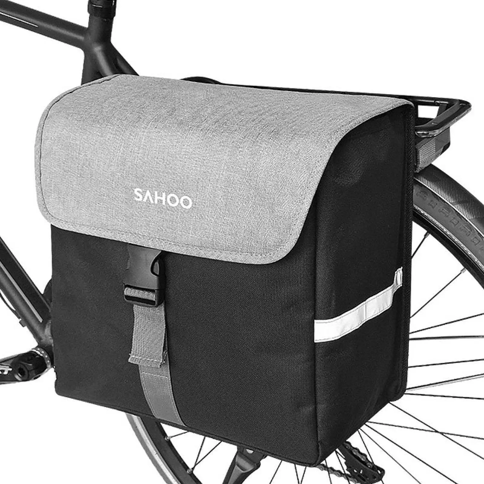 Bike Single Pannier Bag Trunk Bag Cargo Pack Saddle Bag for Traveling Shopping Cycling Accessories Commuting Road Bikes