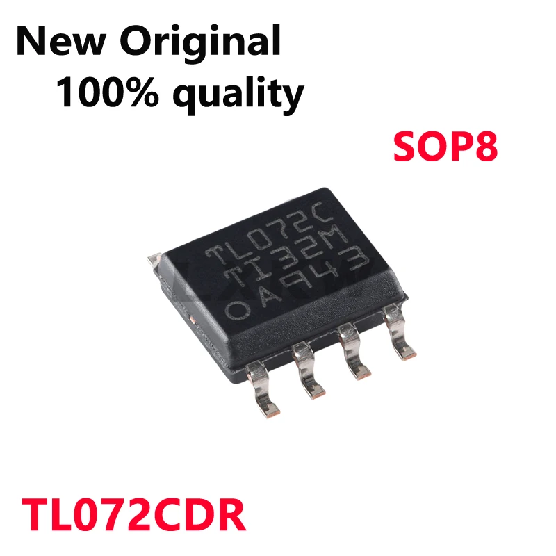 10-100/PCS New Original TL072C TL072CDR SOP8 Operational amplifier chip In Stock