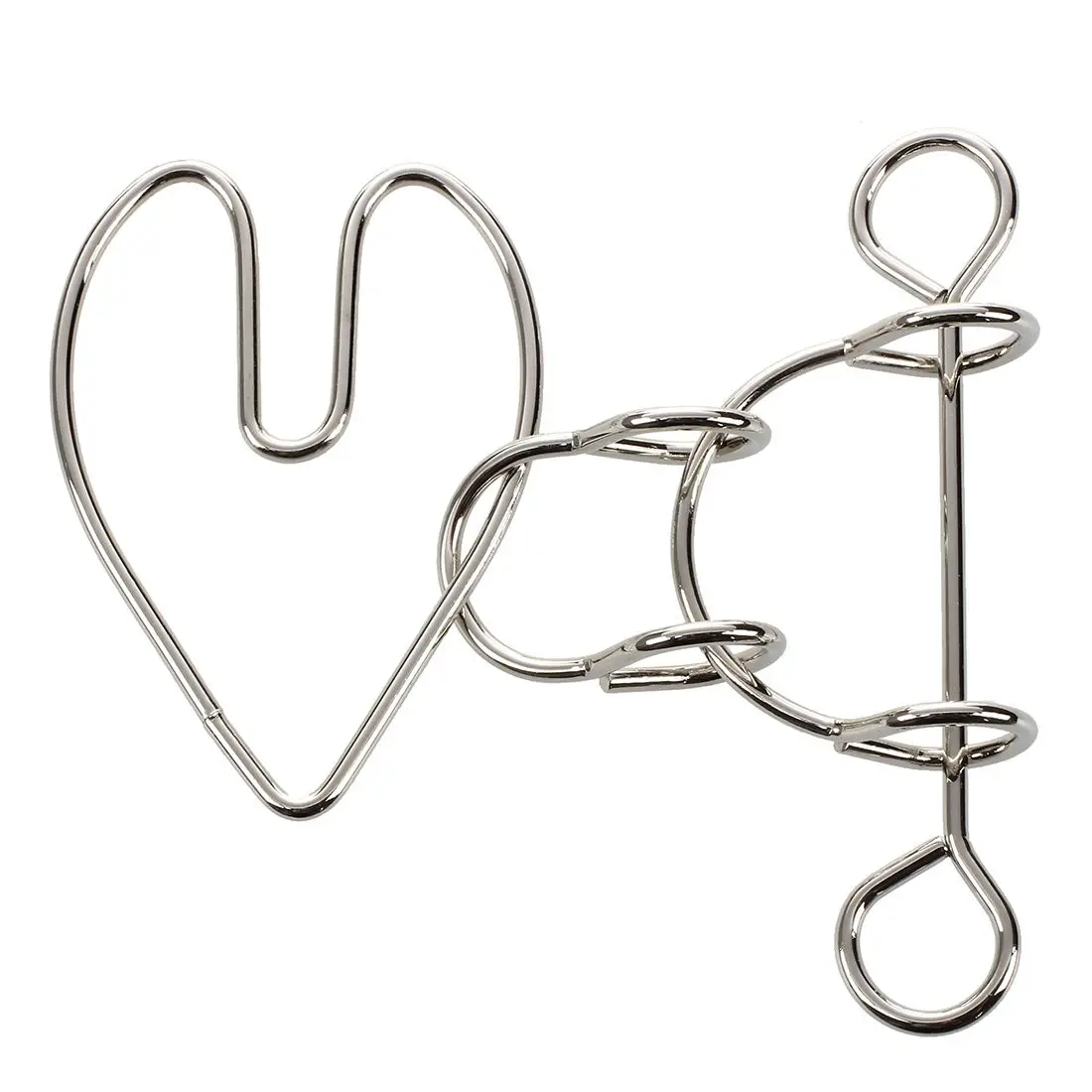 T84C Heartbreak Wire Brain Teaser Metal Puzzle