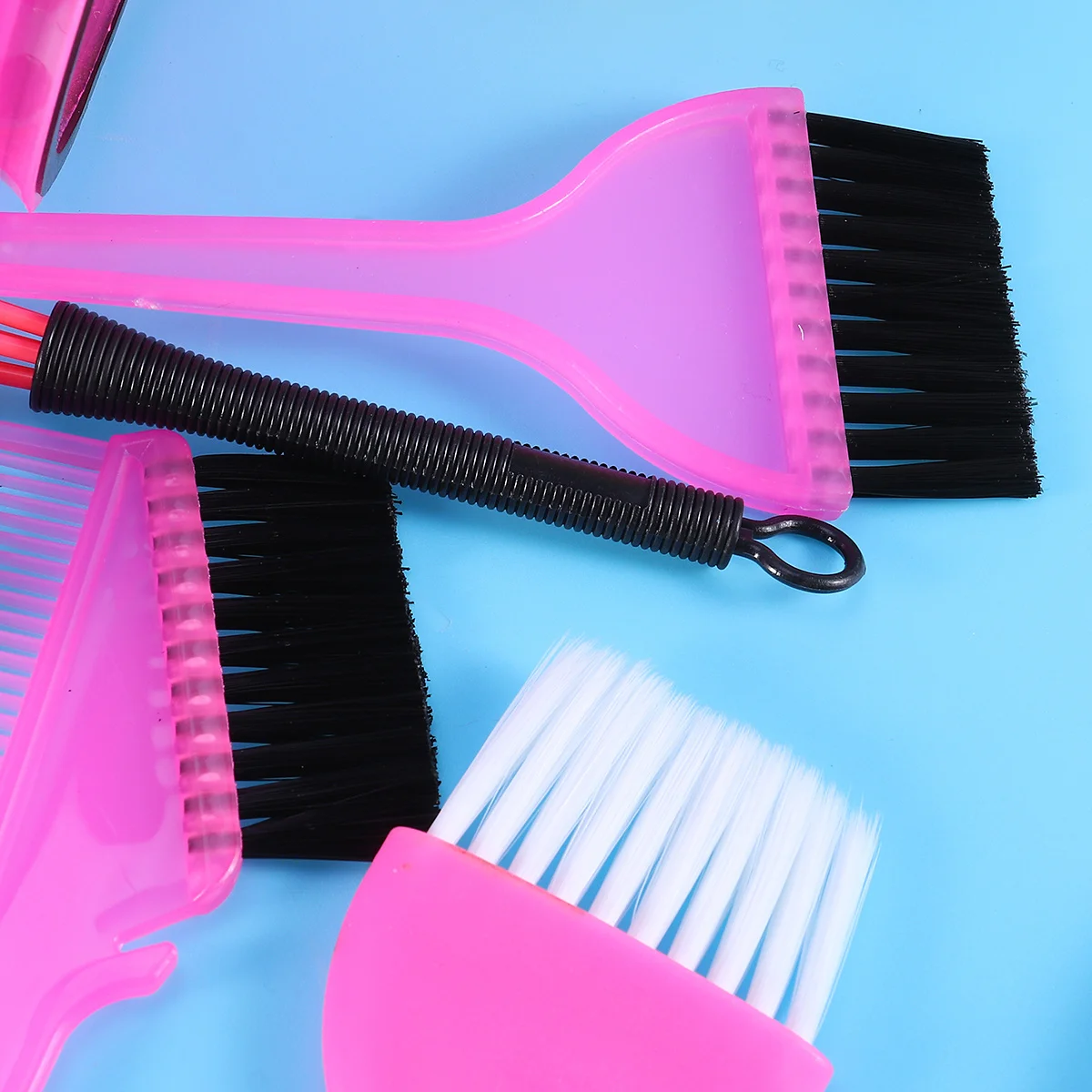 6pcs Rosy Dye Tools For Salon Home Use Coloring Tool Dye Tools Tinting Sets Hair Hair Dyeing Kits Coloring Tool