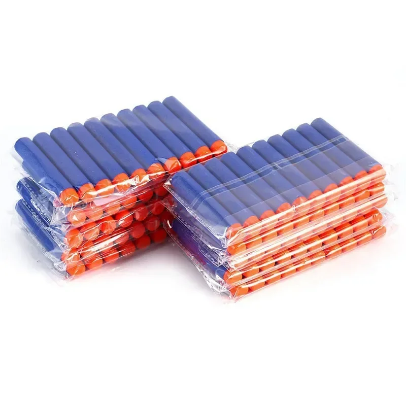 أكثر من 6 سنوات 7.2 سنتيمتر Blue100pcs للرصاص الناعمة السهام رئيس مستدير الملء الإسفنج السهام الاطفال ألعاب أطفال بندقية الرصاص ل N #2