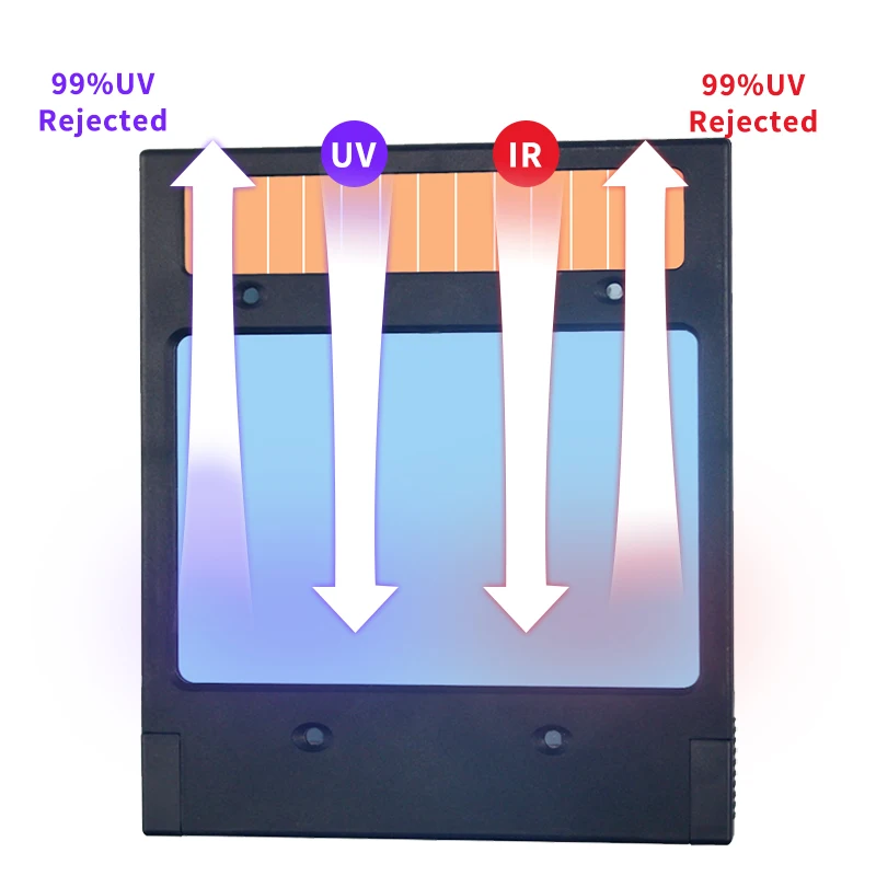 Smart Large Window 4 Arc Sensor DIN5-DIN13 Solar Auto Darkening TIG MIG MMA True color Welding Filter Helmet Lens