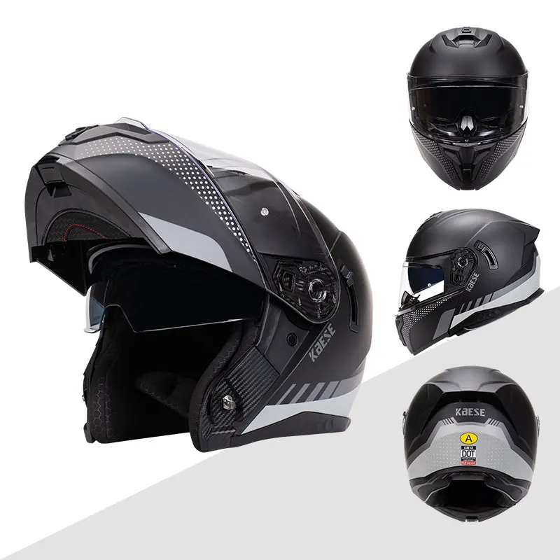 

High Quality ECE Motorcycle Full Face Helmet Four Seasons Motocross Racing Modular Flip Up Casco Moto Men Women Off Road Helmet