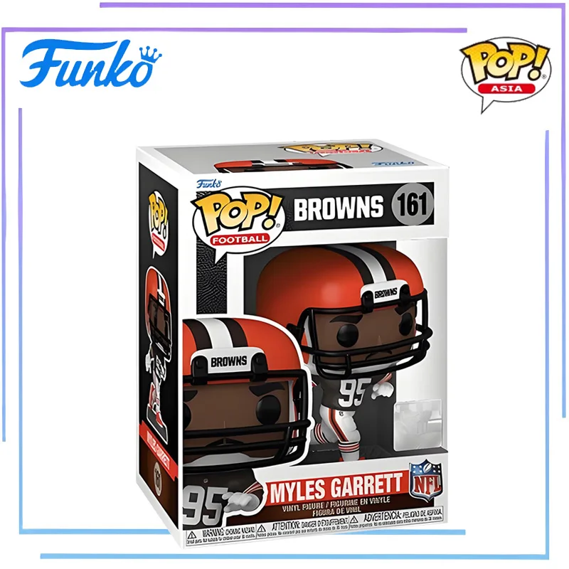 ของแท้ Edition FUNKO POP อเมริกันฟุตบอล Cleveland Browns - Myles Garrett Action ของเล่นประกอบสะสม