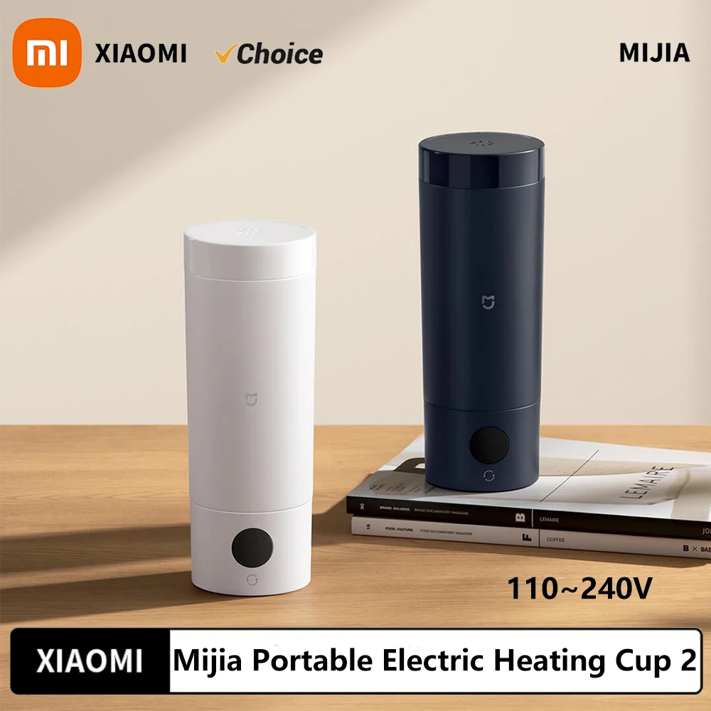 NUOVO XIAOMI Mijia Bollitore elettrico portatile 2 Thermos Tazza Caldaia ad acqua veloce 350ml Bollitore isolato a temperatura intelligente da viaggio (CN)