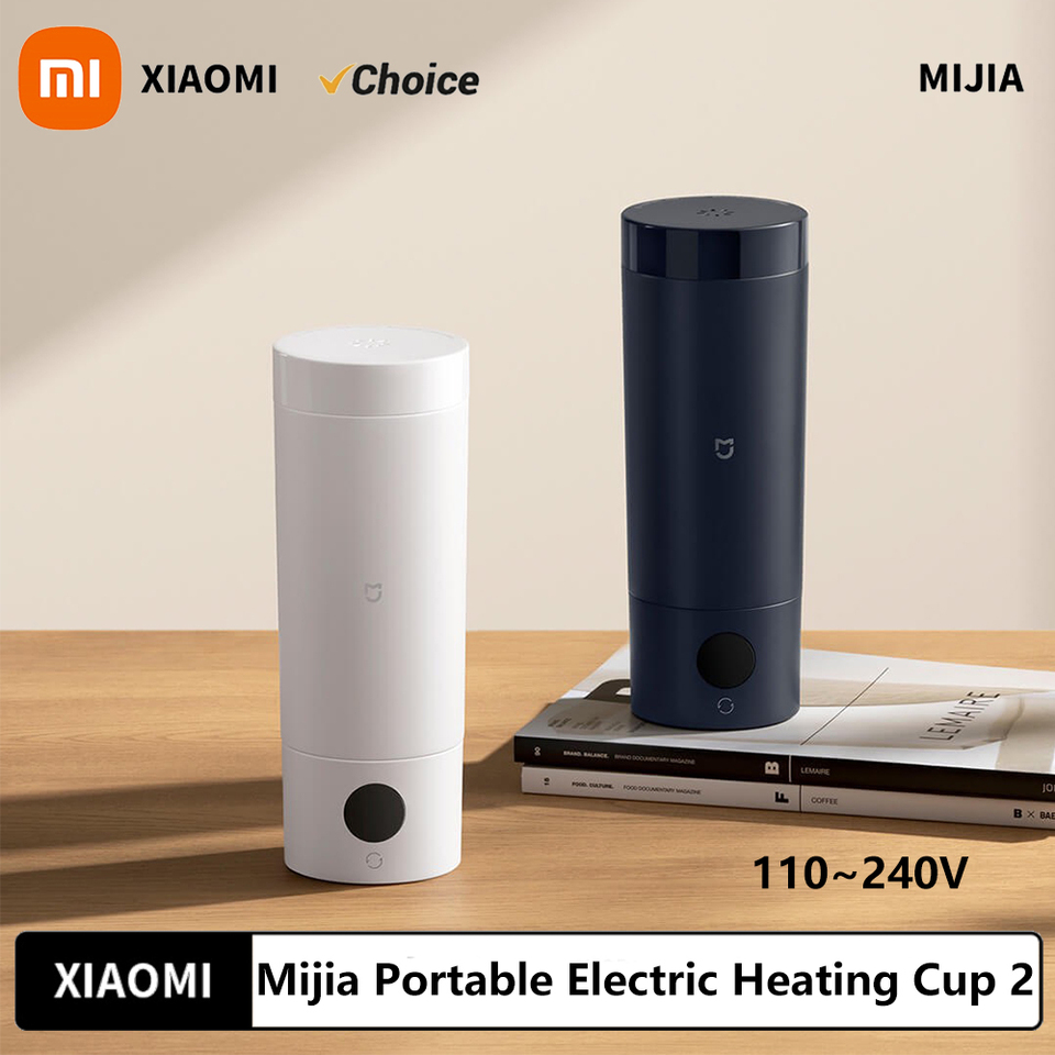 NEW XIAOMI Mijia Portable Electric Kettle 2 Thermos Cup Fast Water Boiler 350ml Smart Temperature Insulated Kettle Travel (CN) 
