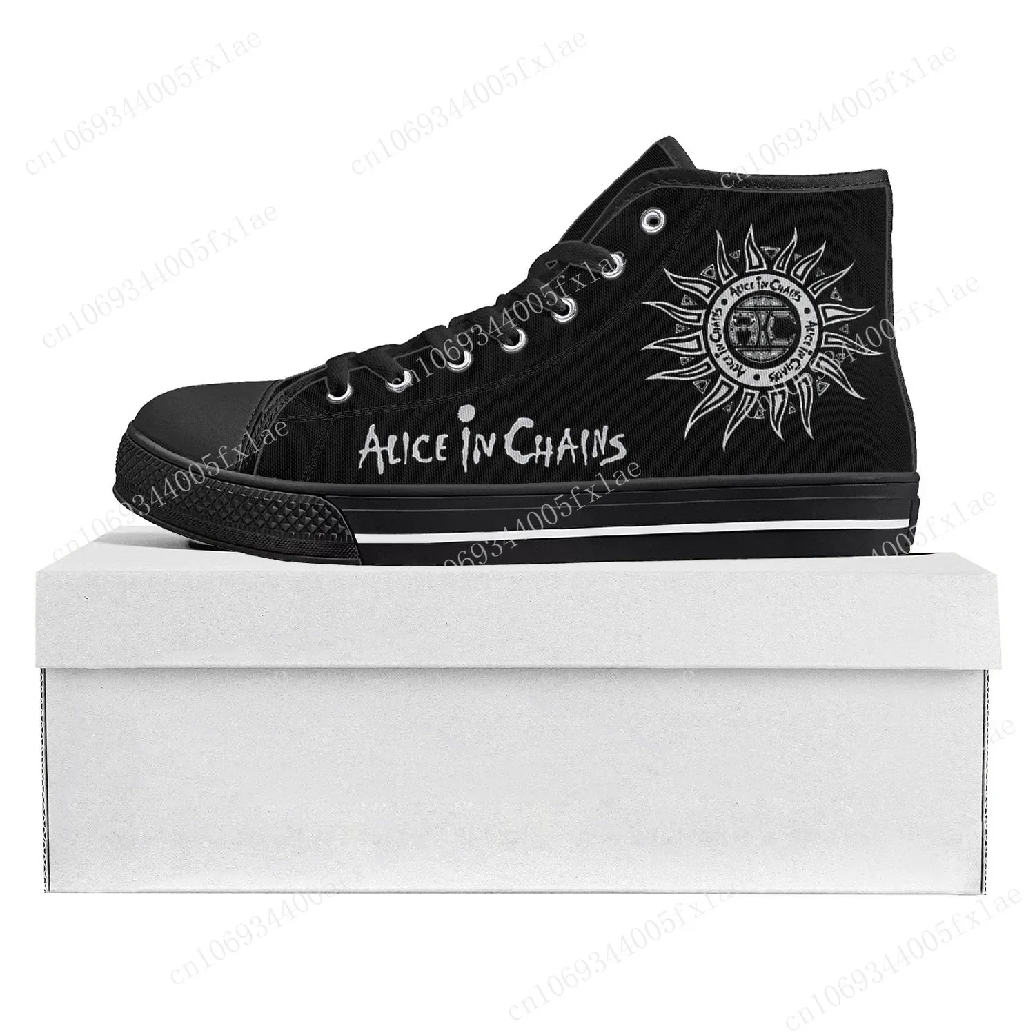 

Alice In Chains Metal Rock Band Pop High Top High Quality Sneakers Mens Womens Teenager Canvas Sneaker Couple Shoe Custom Shoe