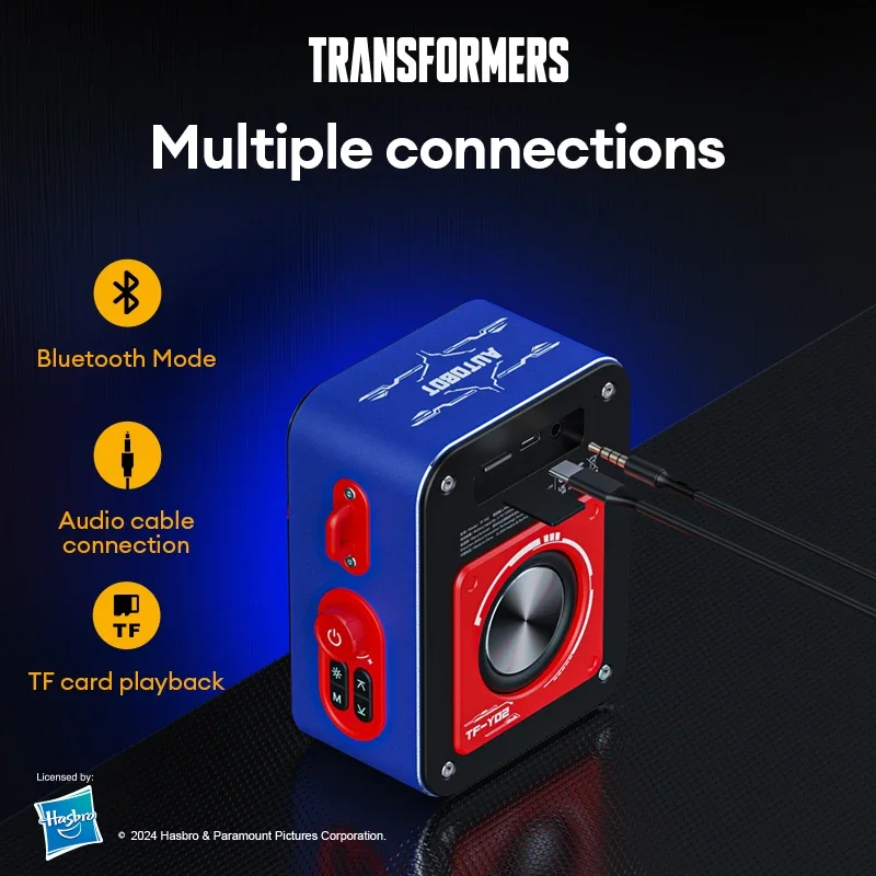 Choice TRANSFORMERS TF-Y02 LED Light Stereo Outdoor Wireless Bluetooth Multifunctional Sound box Broadcasting Portable Speaker