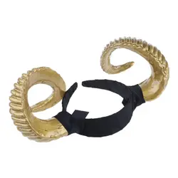 Gothic Halloween Women Girls Headband Sheep Horn Forest Animal Cosplay Costume H