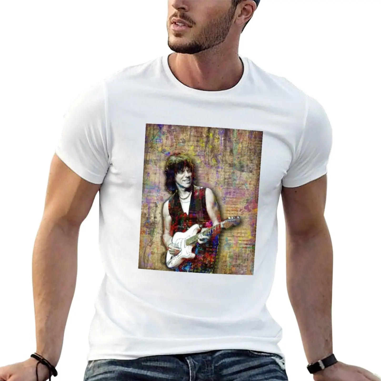 

jeff beck T-Shirt graphic t shirts for man man t shirts for men t shirt man cotton T-shirt