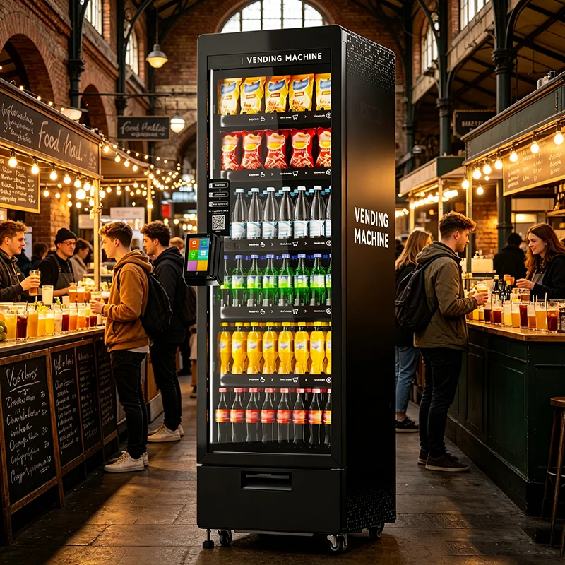 Vending Machine Heavy‑Duty Coin Bill Operated Automatic Snack Beverage Combo Self‑Service Vending Machine