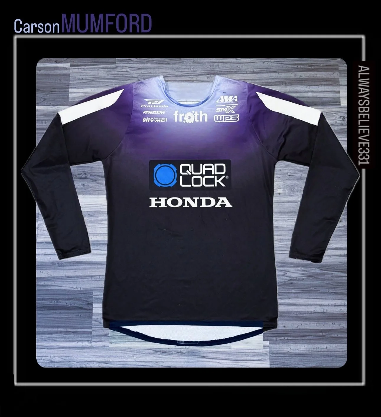 

Honda HRC Racing Long Sleeve Shirt #60 Carson Mumford Men's Moto Tee Breathable Casual Biker Fashion Top Motorcycle Fan Jersey