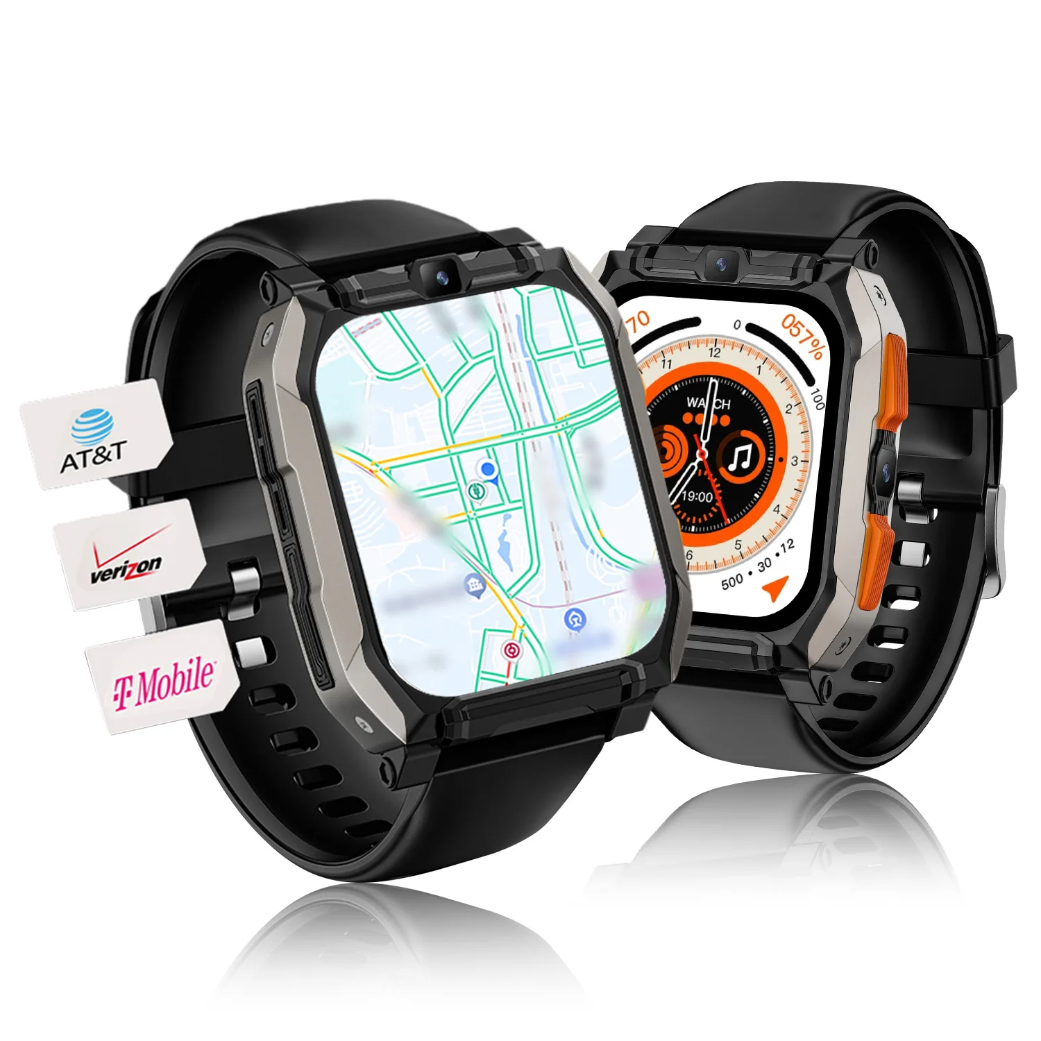 Global Call For VT3 SIM Card 4G GPS Ultra 5G Camera AI Video Call Sport Outdoor Fitness Digital Smart Watches For Men