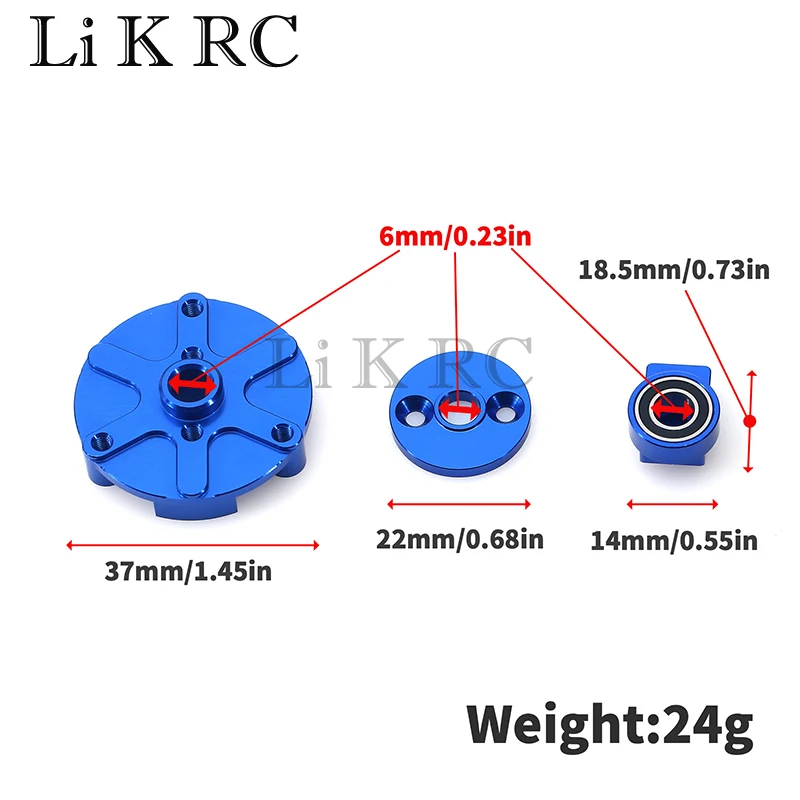 

1 Set Replacement Aluminum Alloy Spur Gear Adapter Kit Upgrade Parts For Traxxas X-Maxx XRT 8S RC Car Accessories Dark Blue