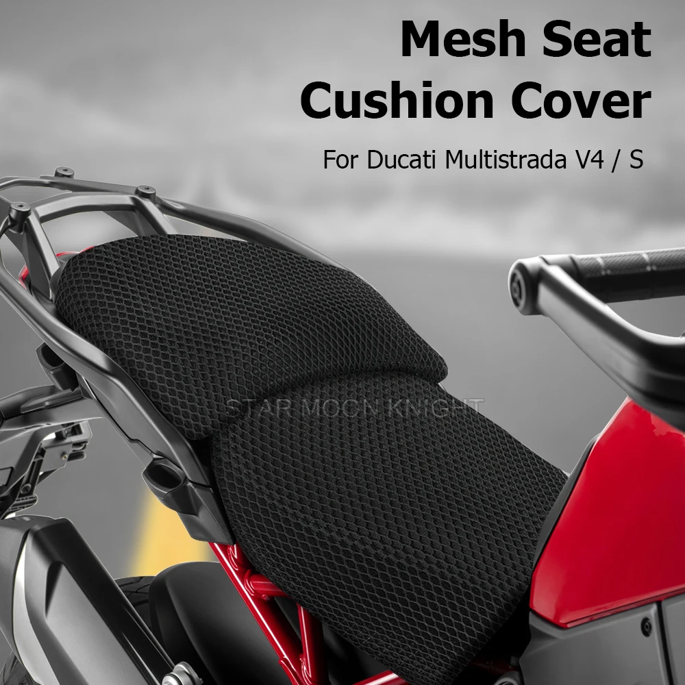 

For Ducati Multistrada V4 Rally Pikes Peak V4S Sport 2023 Accessories Breathable Waterproof Honeycomb Mesh Seat Cushion Cover