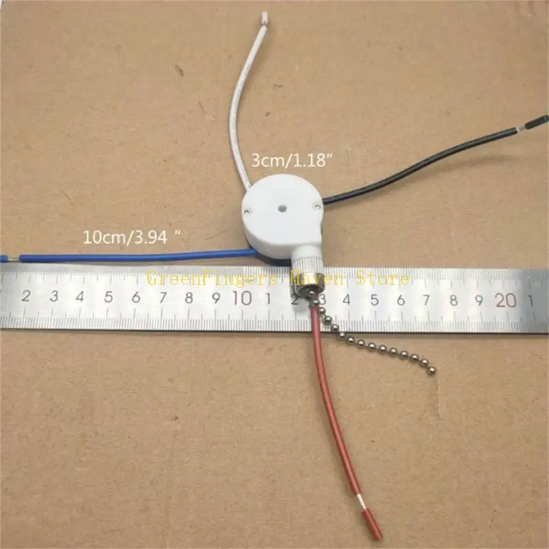 F68D Pull Chain Operated Ceiling Fan Switches 3 Speeded Adjustable 4 Wire Designs With Pre Wire Cables for Quick Setups