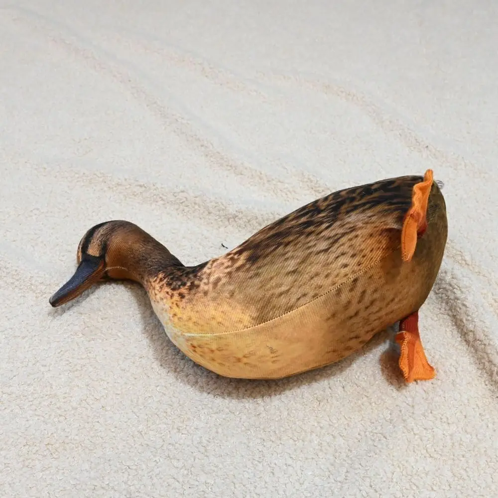 Stuffed Animal Simulation Duck Throw Cushion Home Ornament Stuffed Duck Vivid Lifelike Soft Cute Duck Pillow Sofa Decorative