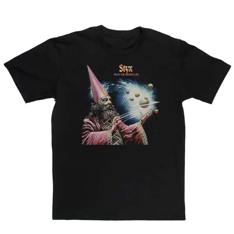 Styx Band Man Of Miracles Album T Shirt Short Sleeve S To 5Xl 1F542