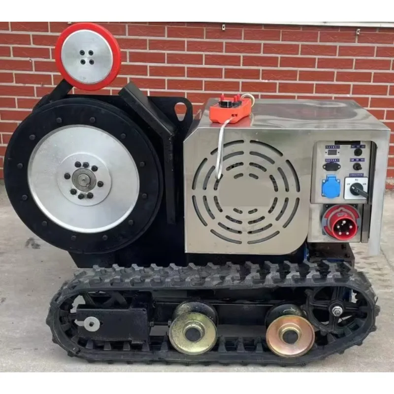 22 Kw 30kw 37kw Rubber Track Diamond Electric Wire Sawing Concrete Stone Granite Rock Quarry Wire Saw Machine