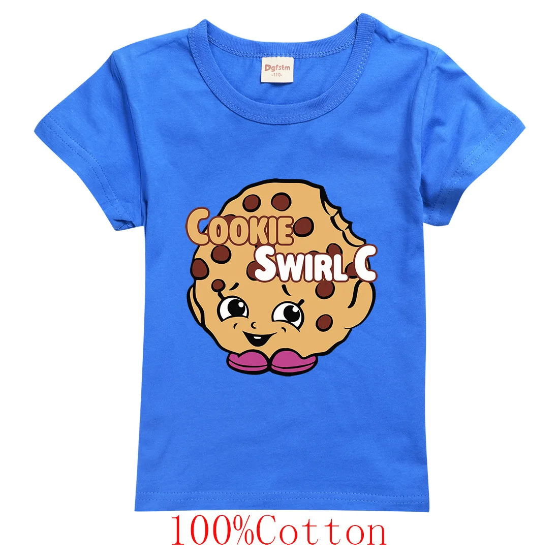 

Cookie Swirl C Kids Clothes Cotton Short-sleeved T-shirts Children Sweatshirt Cartoon Casual Teen Tops Boys Girls Tees