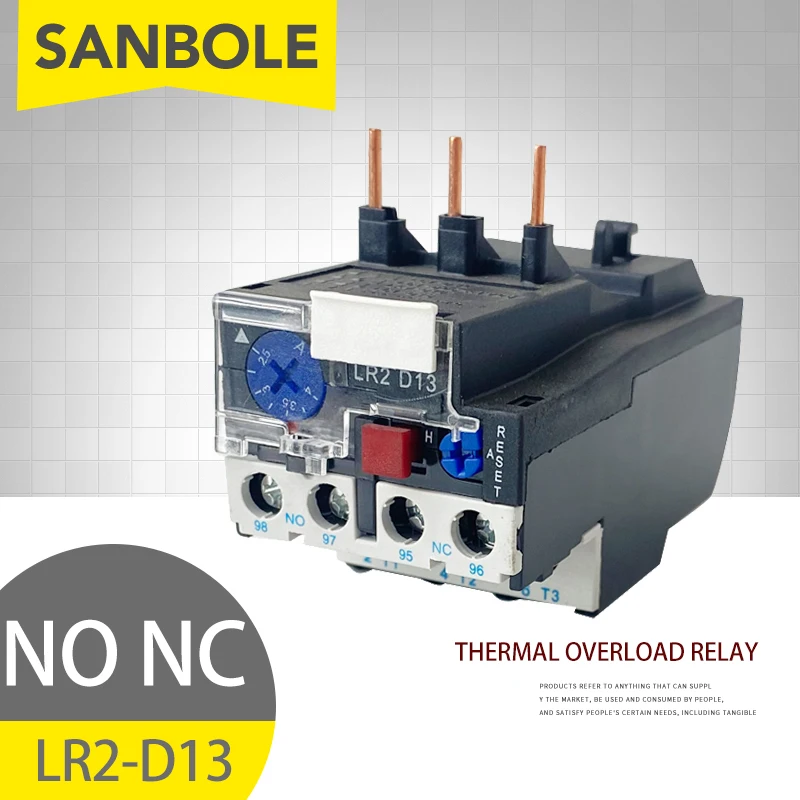 

Thermal Overload Relay 1NO 1NC 10A Electric Motor Protection LR2-D13 D33 JR28-25 3693 Independent Mounting Base