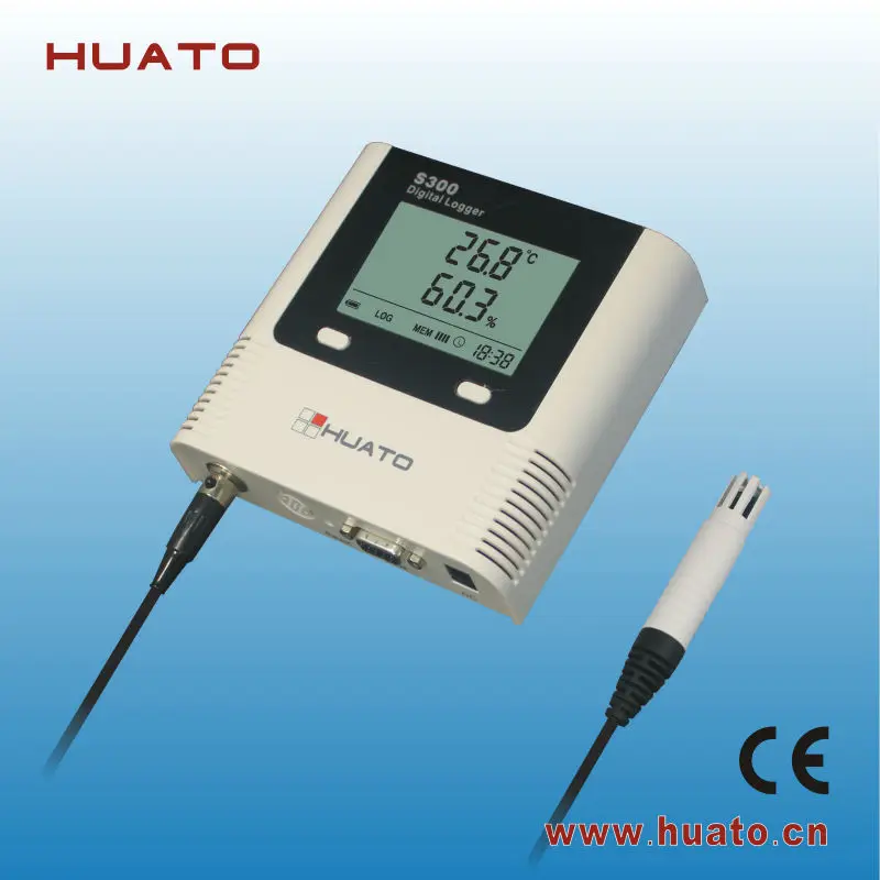 HUATO S300-EX Temperature and Humidity Data Logger with external probe/digital thermometer