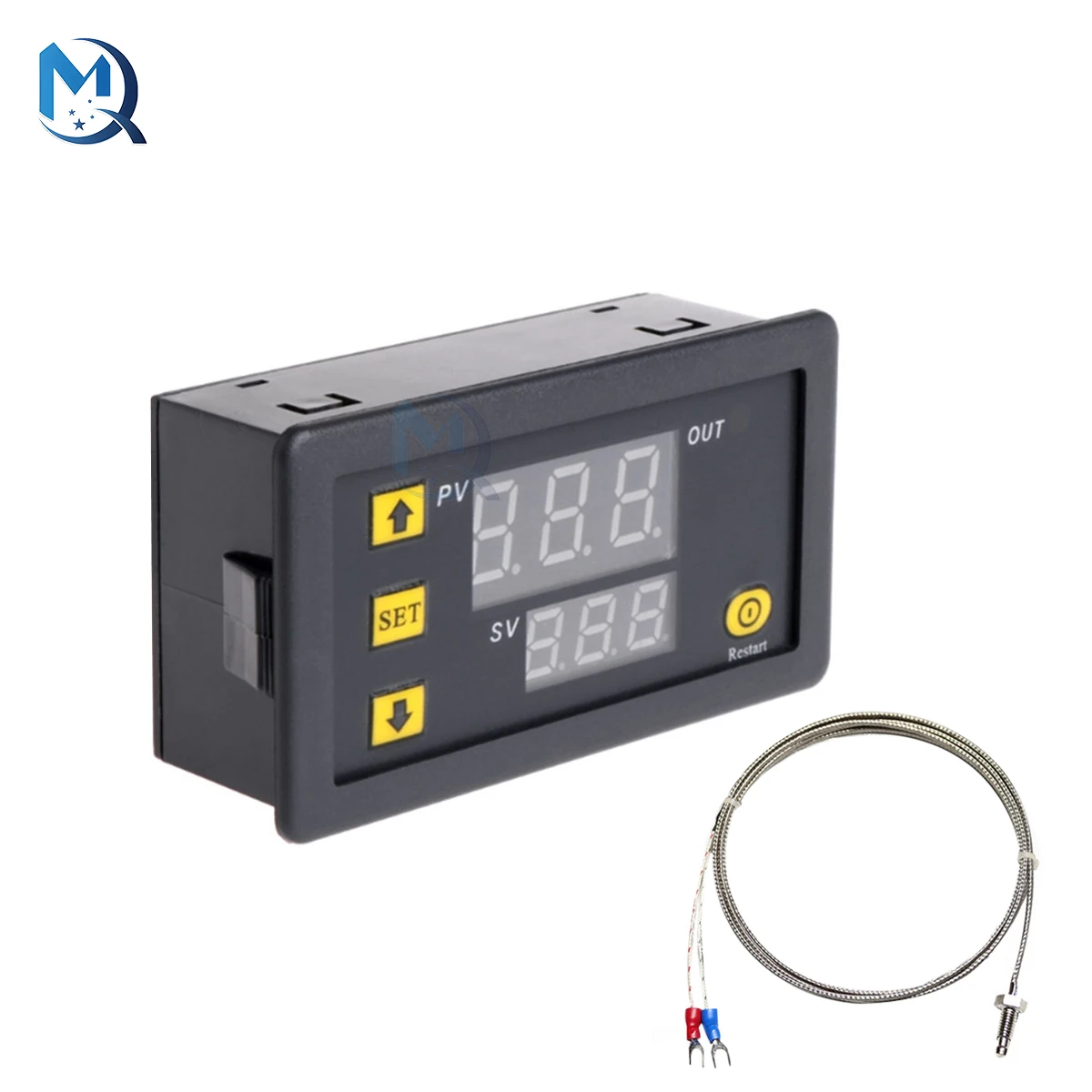 W3230 DC5V K-type Thermocouple Digital Temperature Controller -60~500 Degree 50cm Wire Led Display Relay Output