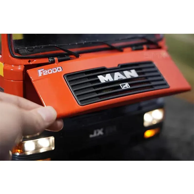 

1/14 Scale RC 4x2 MAN F2000 Truck Kit: Jxmodel Aluminum Alloy Openable-Door Component for Tamiya Lesu RC Trailer Tipper