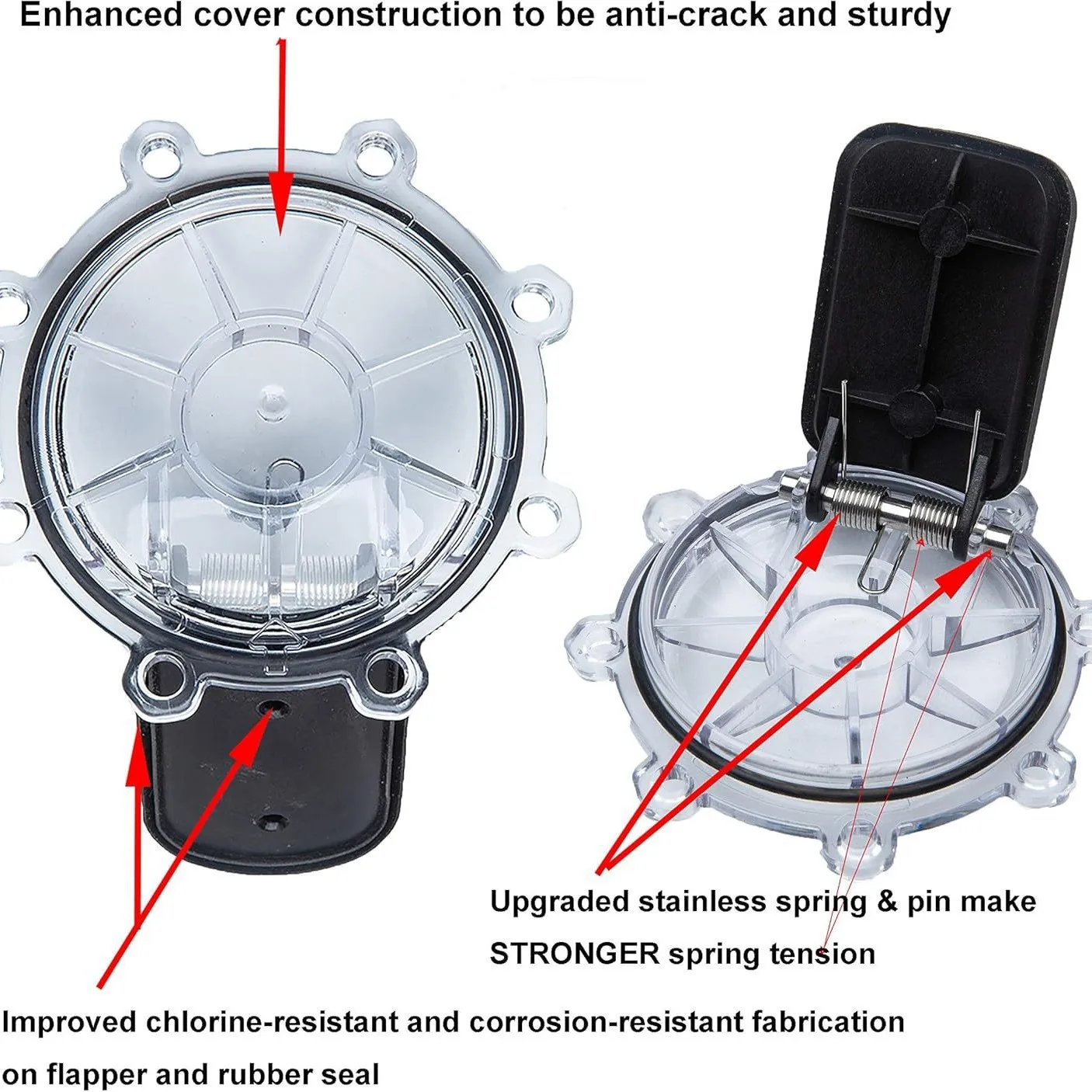 For Pentair 263042Z 2 Inch Check Valve Retrofit Kit for Pool and Spa PVC Valve Splitter