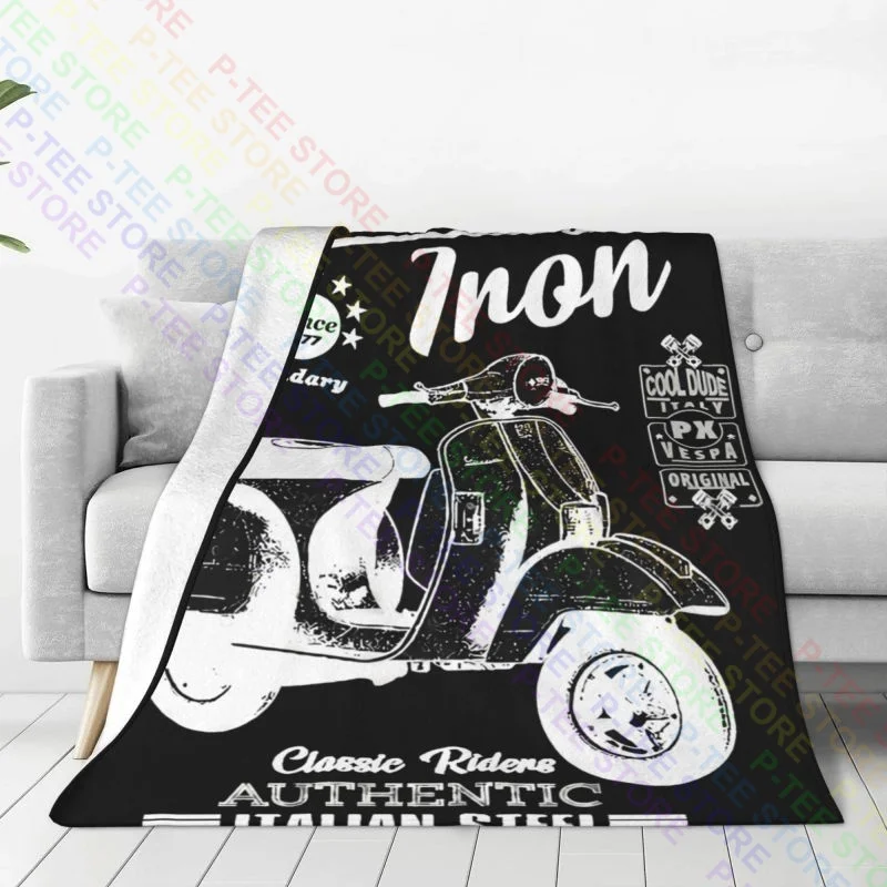 Vespa Px Ohne Spiegel Motorcycle Blanket Soft Fashion Nap Blanket Bedding Travel Family Expenses