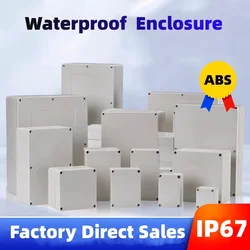 F-type ABS new material Ip67 waterproof junction box Plastic housing Ip67 Outdoor electronic safe monitor power button box