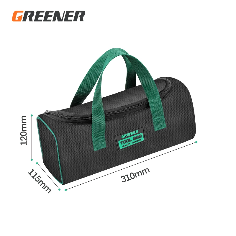 Greener Multi-Function Tool Bag Multi-Pocket Waterproof Anti-Fall Storage Bag 1680D Oxford Cloth Electrician Bag