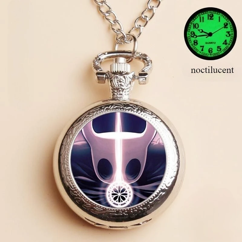 جوفاء فارس لعبة الطرفية فارس Noctilucent ساعات الجيب أنيمي ساعة قلادة عيد الميلاد هدية عيد ميلاد